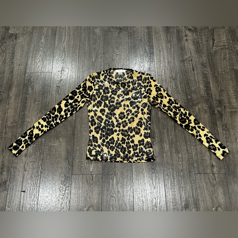 Cache Leopard Print Blouse - image 1